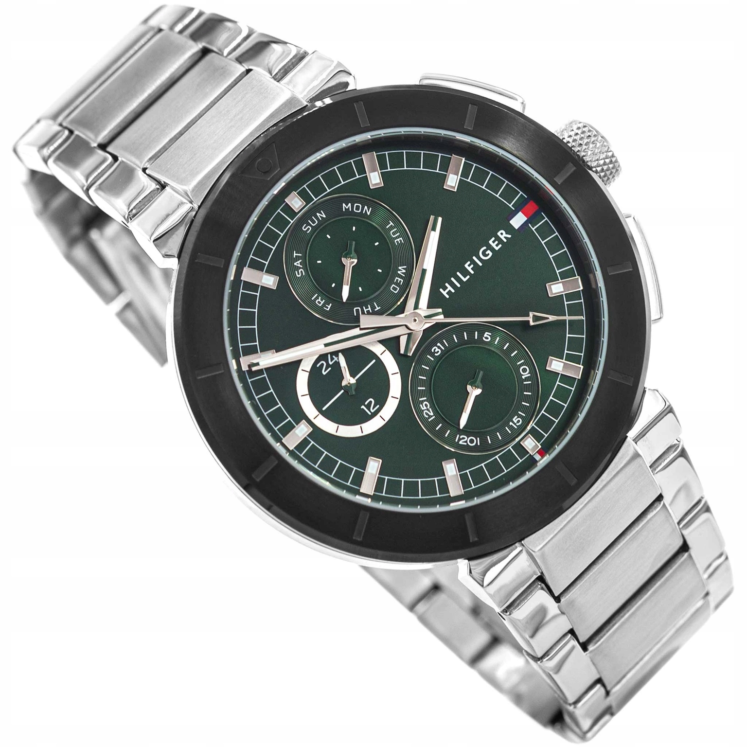 Pánské Hodinky Tommy Hilfiger 1792117 Lorenzo Stříbrné, Datum Na Náramku