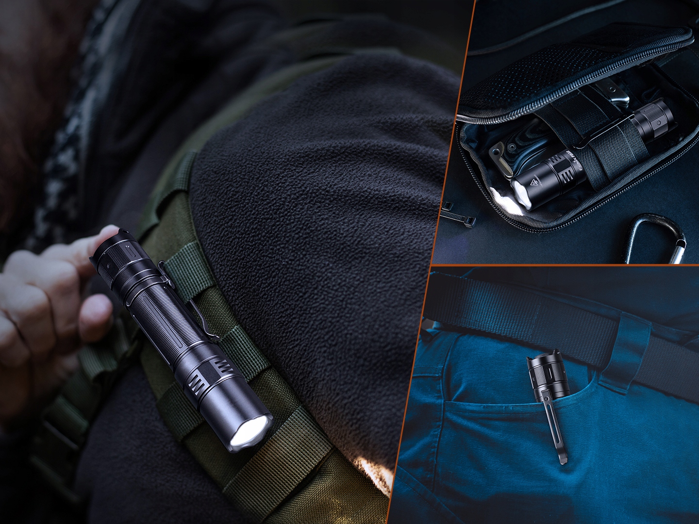 Latarka diodowa Fenix PD32 V2.0 Kolor dominujący czarny