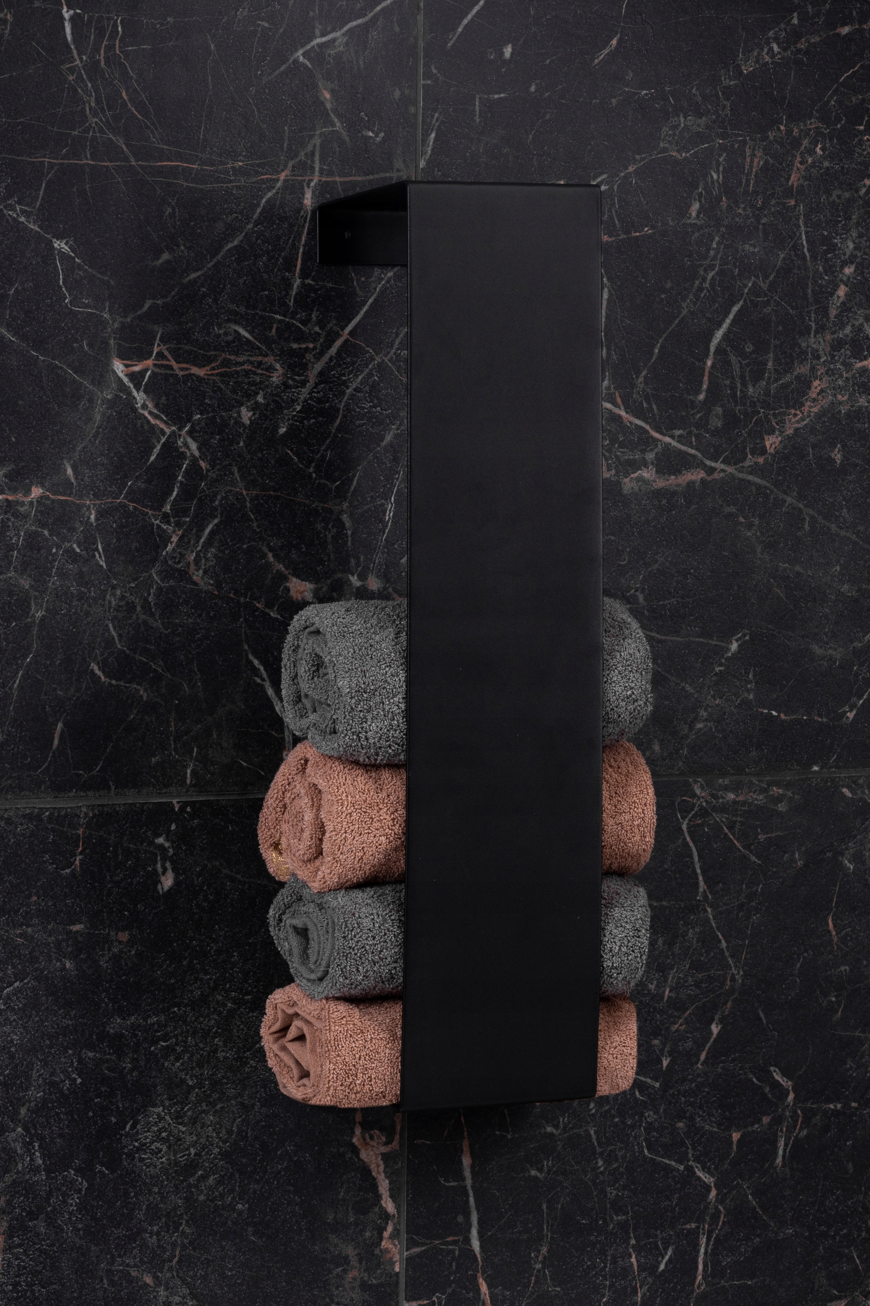 WIESZAK NA RĘCZNIKI ŚCIENNY BIAŁY LOFT Alessia Szerokość mebla 14 cm