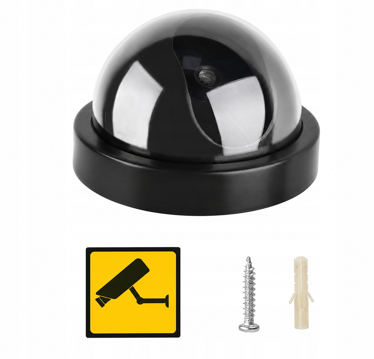 Doduos Atrapa kamery Cctv z migającą diodą Led wewnętrzna zewnętrzna