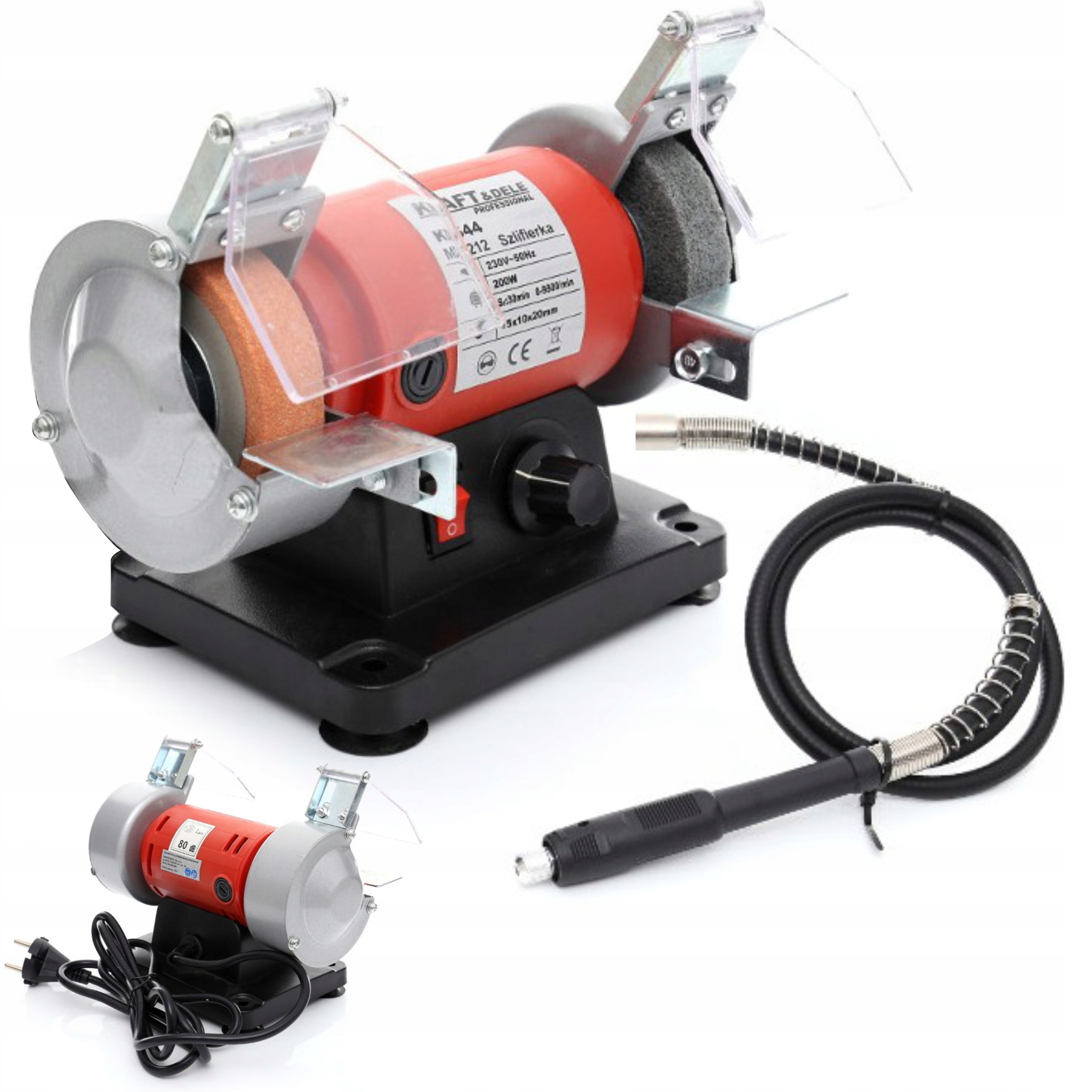 Stolní Multifunkční Kamenná Bruska 200W Měkký Váleček KD544