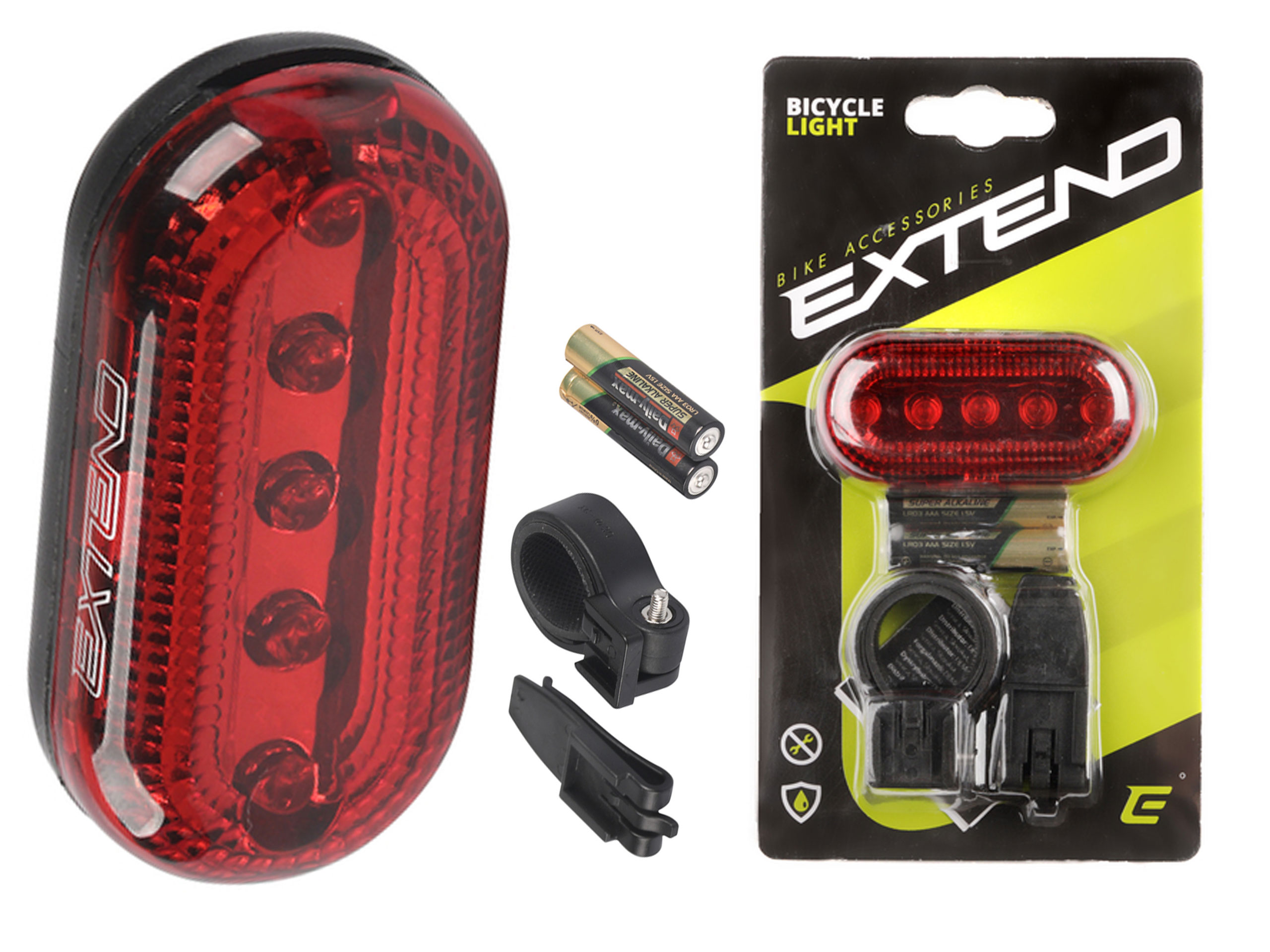 

Lampka rowerowa tylna Extend PROX-5 na baterie