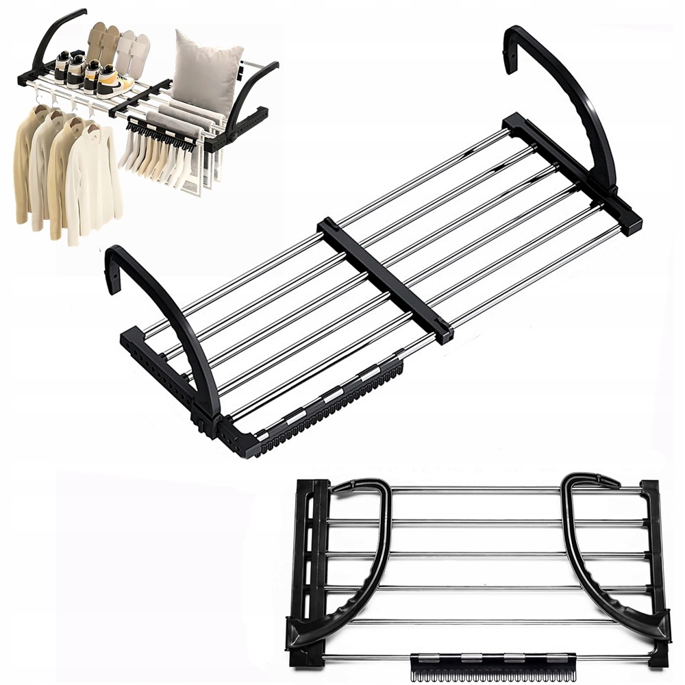 Levně Bezinvazivní Sušák Na Prádlo Na Radiátor Rozkládací 64-110cm