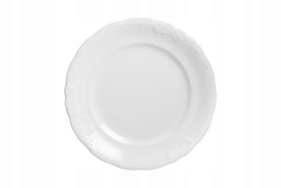 Talerz płytki 24 cm Chodzież Fryderyka C001 biała