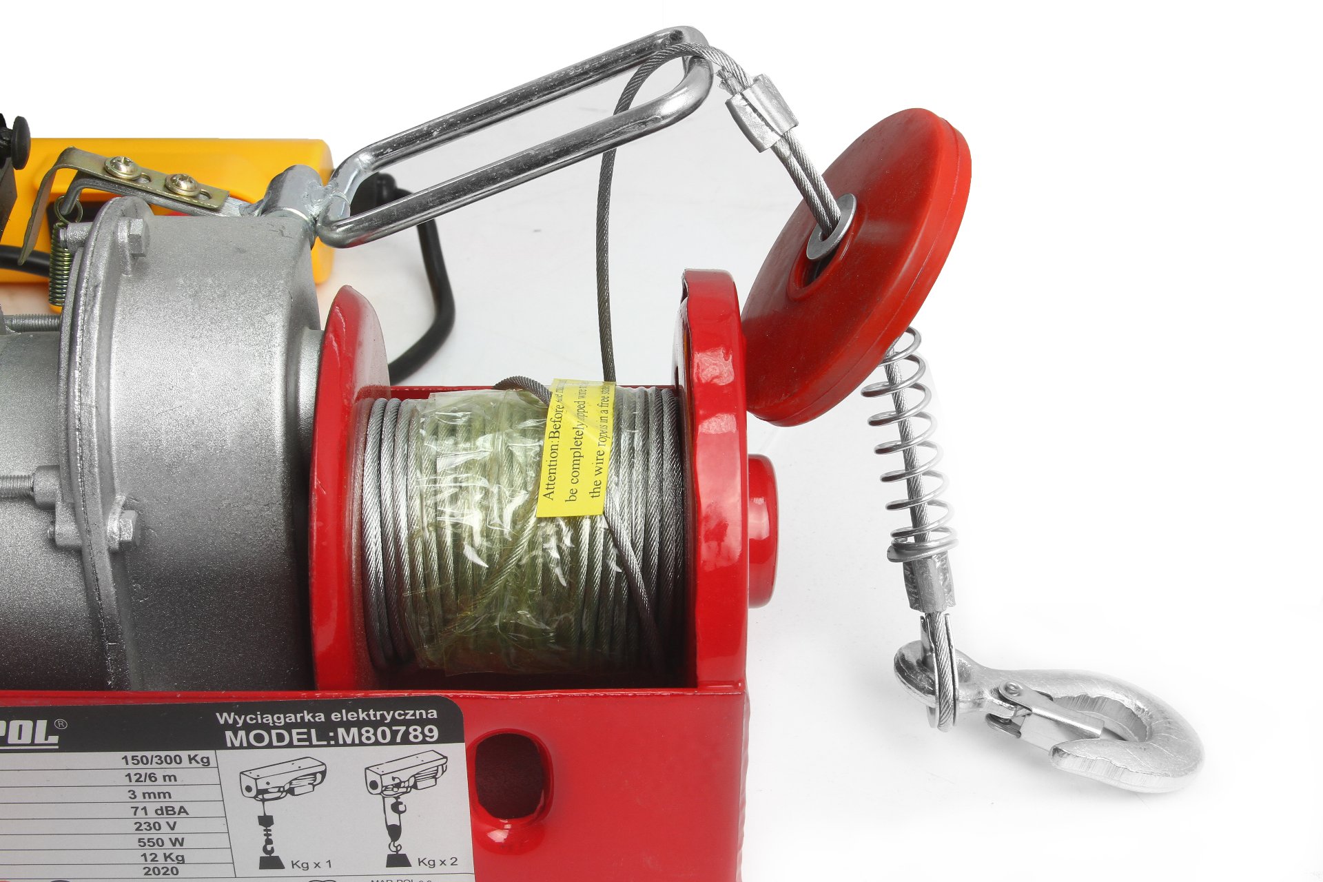 WYCIAGARKA WCIAGARKABUDOWLANA LINOWA 150 300 230V Weight with packaging 10 3 kg