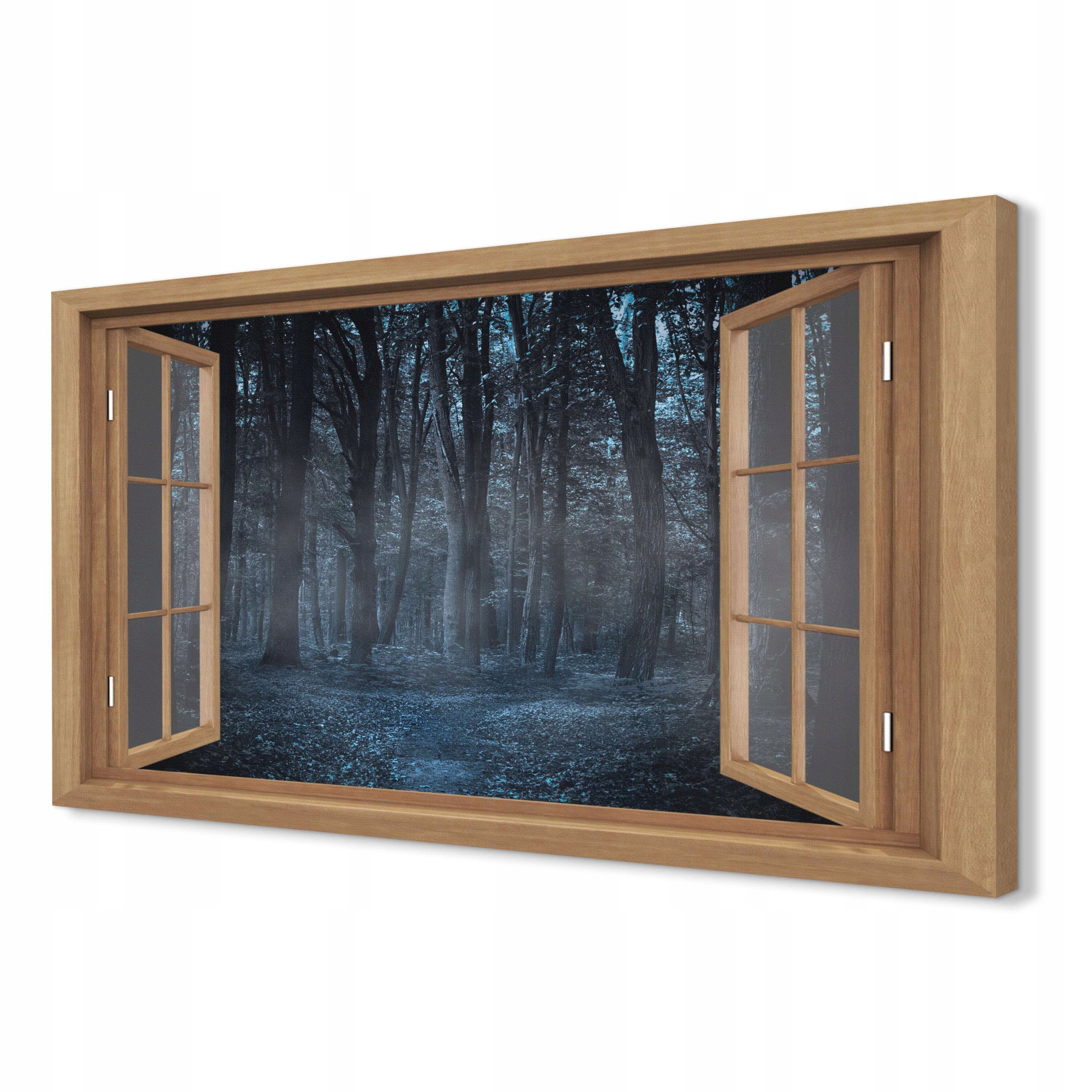 

Wydruk na płótnie 3d 120x80 mały Mróz drzewa las