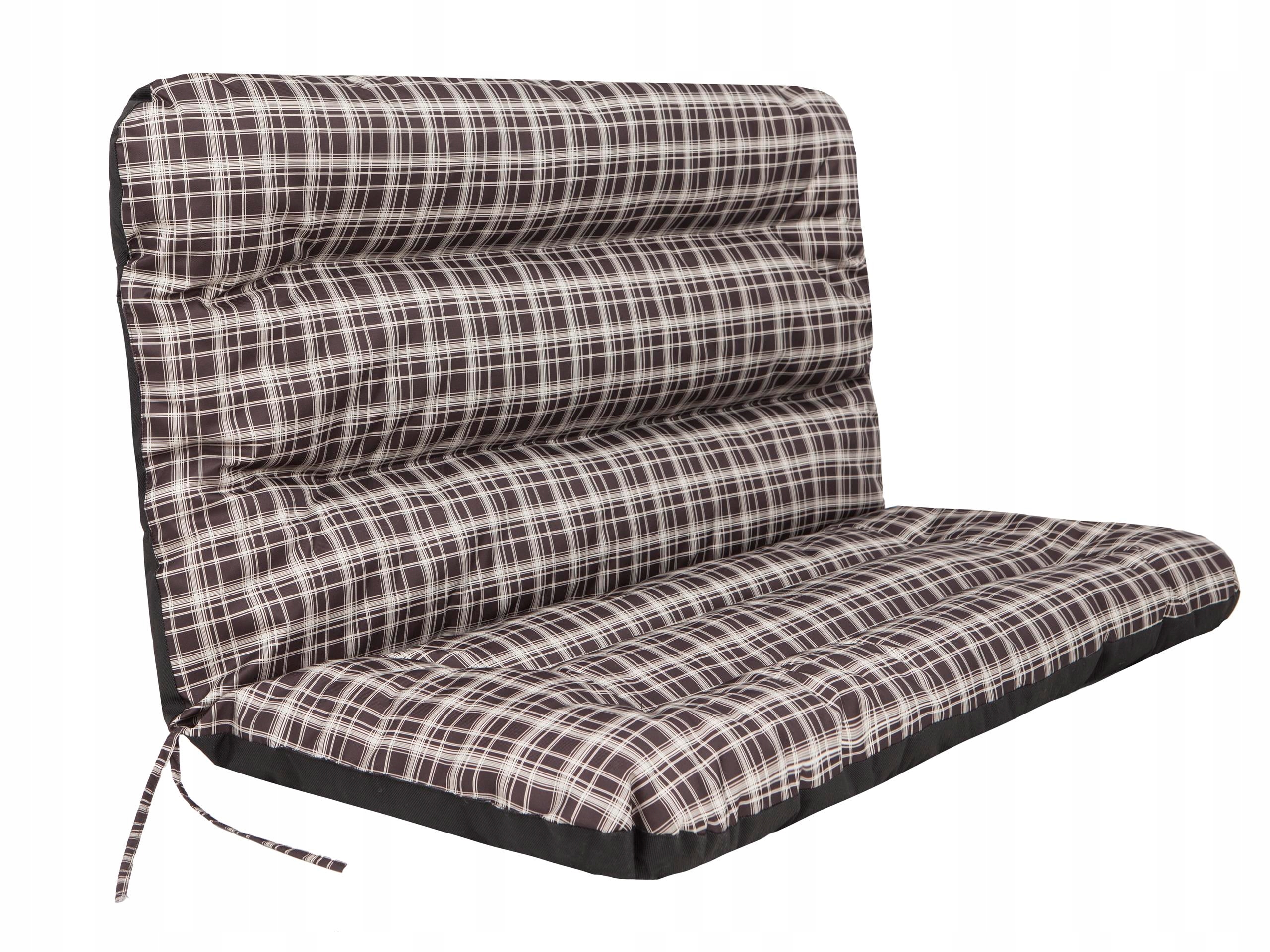 Záhradný vankúš na hojdačku s operadlom, vodotesný, 120 x 110 cm