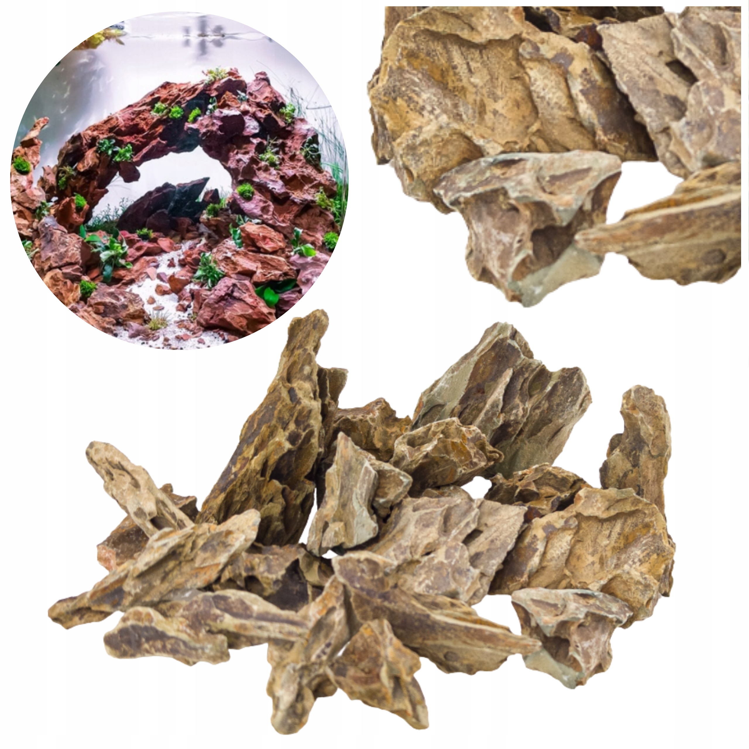 Levně Dragon Rocková Skála Pro Akvárium Nano 1-10 CM 5 Kg