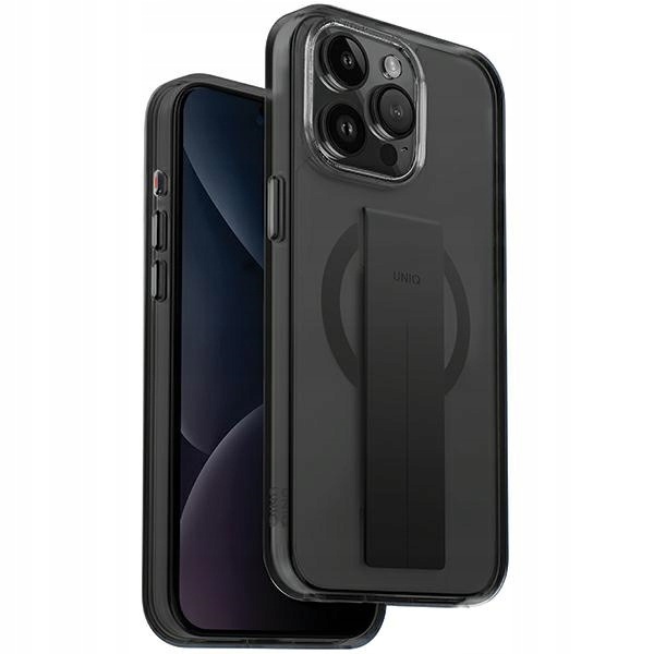 Etui Uniq Heldro Mag Magclick Charging na iPhone 15 Pro Max czarne