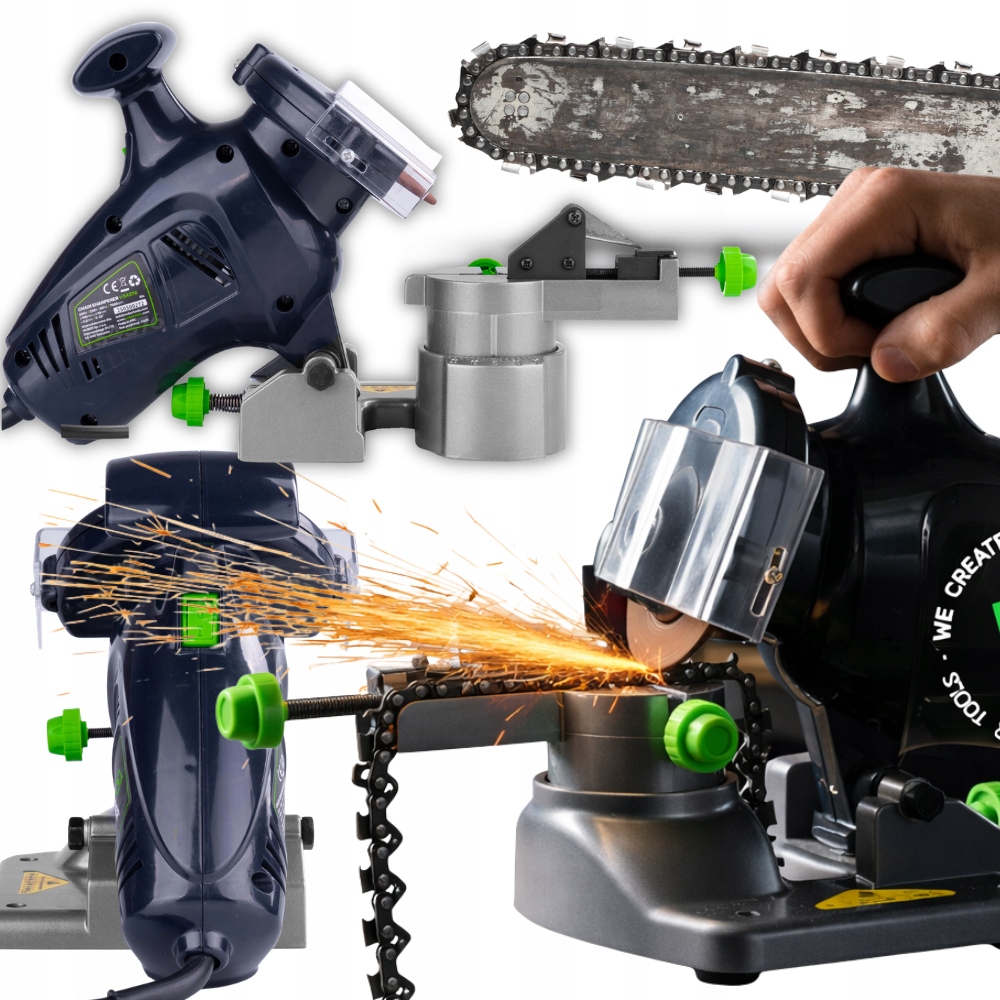Brousek na řetězy řetězové pily Elektrický ruční Pevný