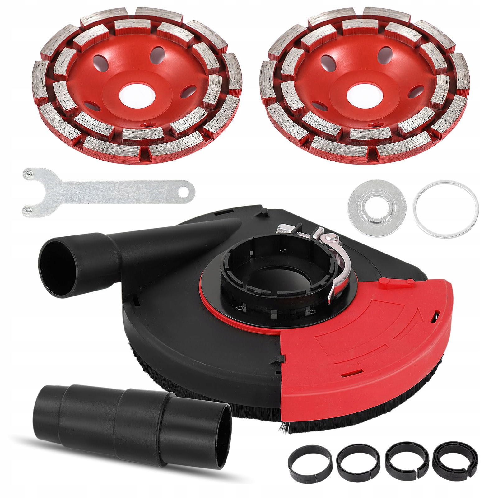 Protiprachová Krytka pro Úhlové brusky 125 mm 2 Kotouče Set