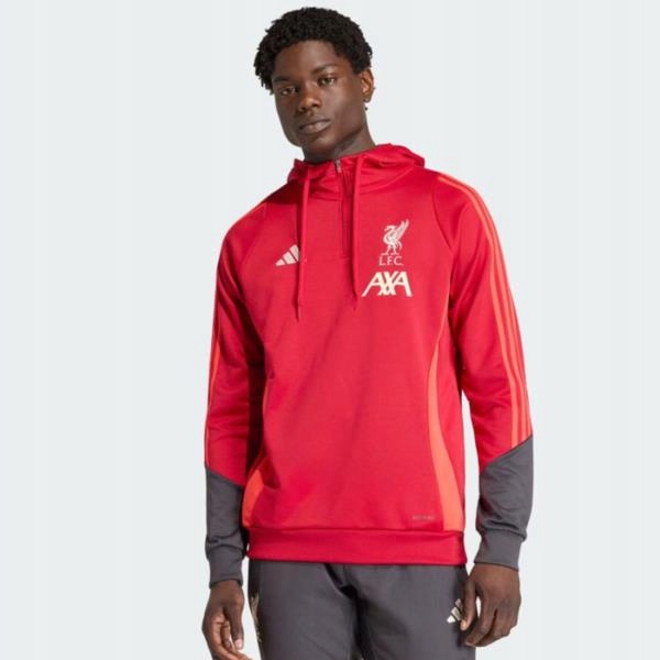 ADIDAS LIVERPOOL FC TRAINING HOODY Bluza Męskie Czerwony
