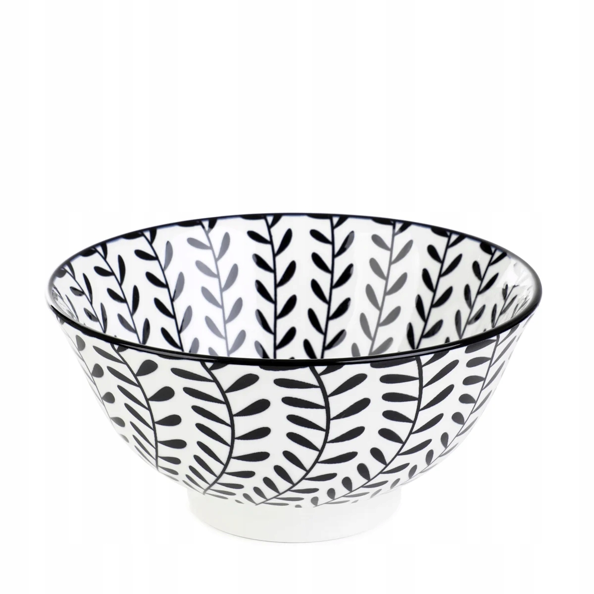 Miska NAVIA czarna w listki 16 cm HOMLA EAN (GTIN) 5904183875514