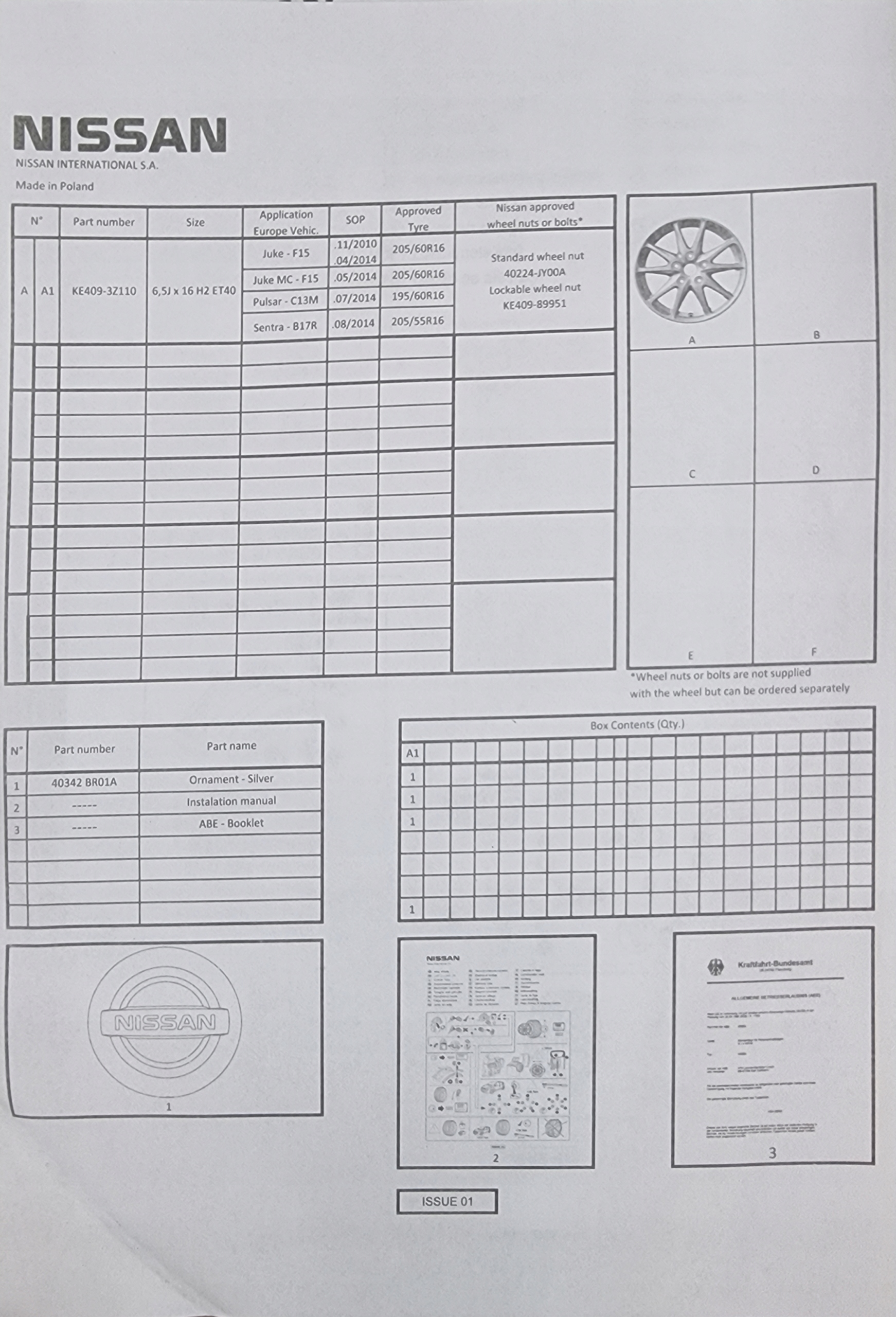 Felgi 16 CALI Renault Kadjar Megane Talisman ZOE Rozstaw śrub 5x114.3