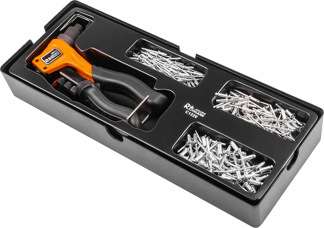 WKŁAD 151el. NITOWNICA RĘCZNA + NITY ZESTAW SZAFKI Marka Corona/Richmann