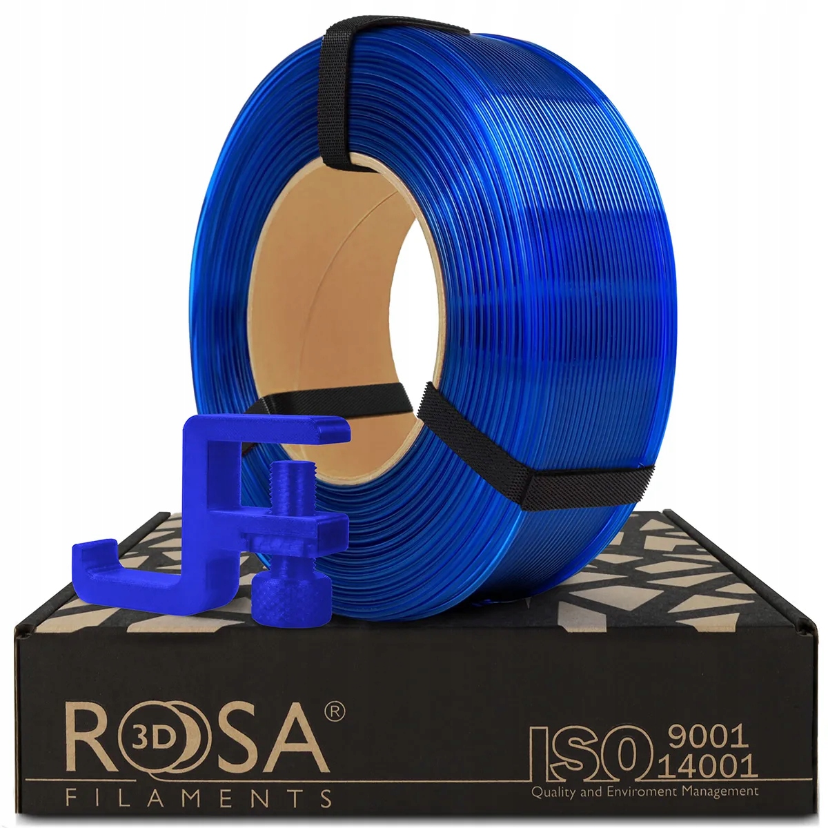 Filament 3D ReFill Pctg Blue Transparent 1,75mm 1kg
