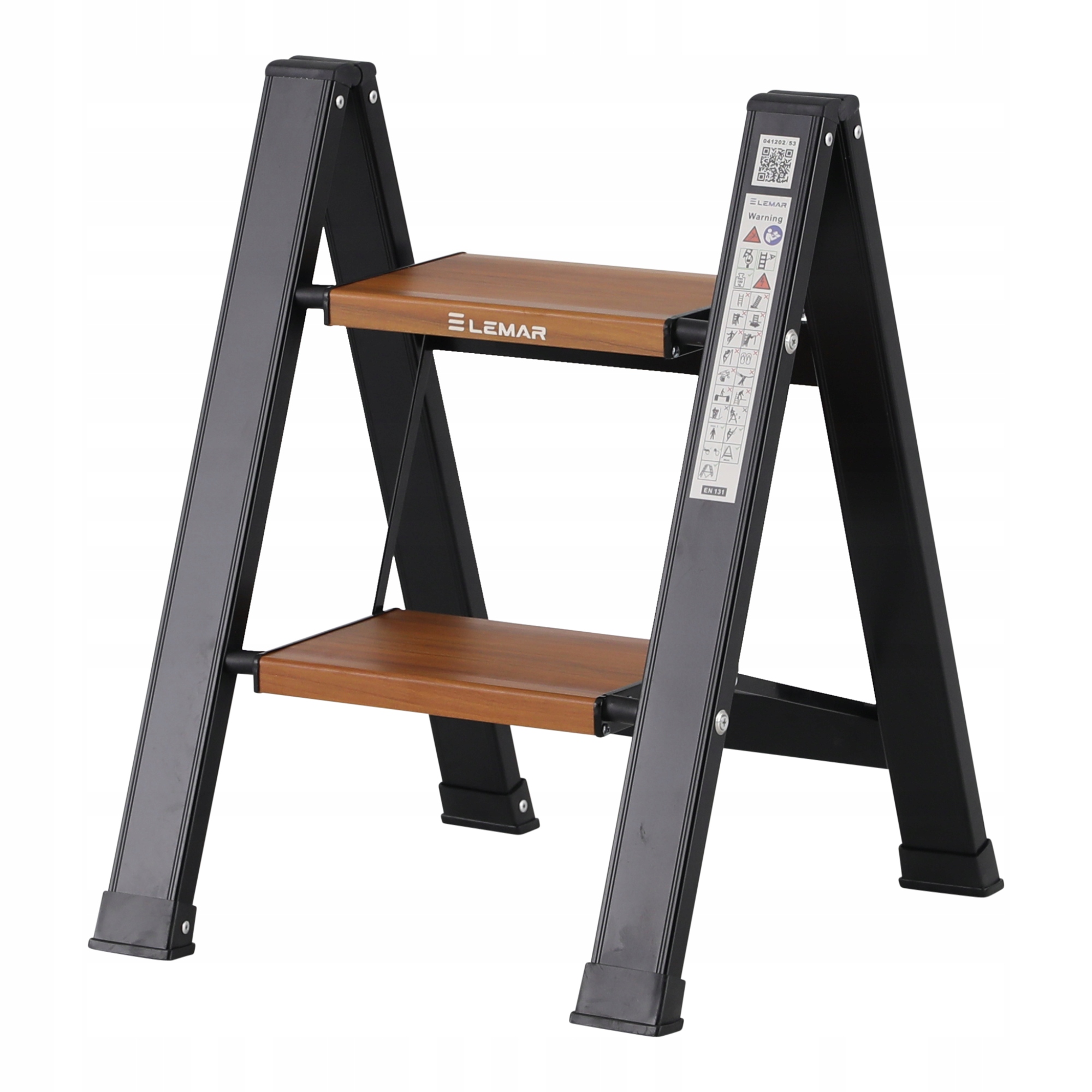 Žebřík 2-stupňový hliníkový skládací Slim Space-X Lemar 041202