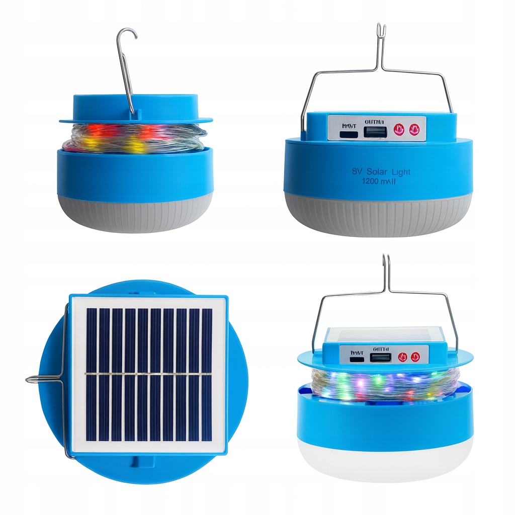 Multifukční Kempingová Lampa 60 Led Silné Světlo Vánoční Osvětlení Na Stromeček 100 Led