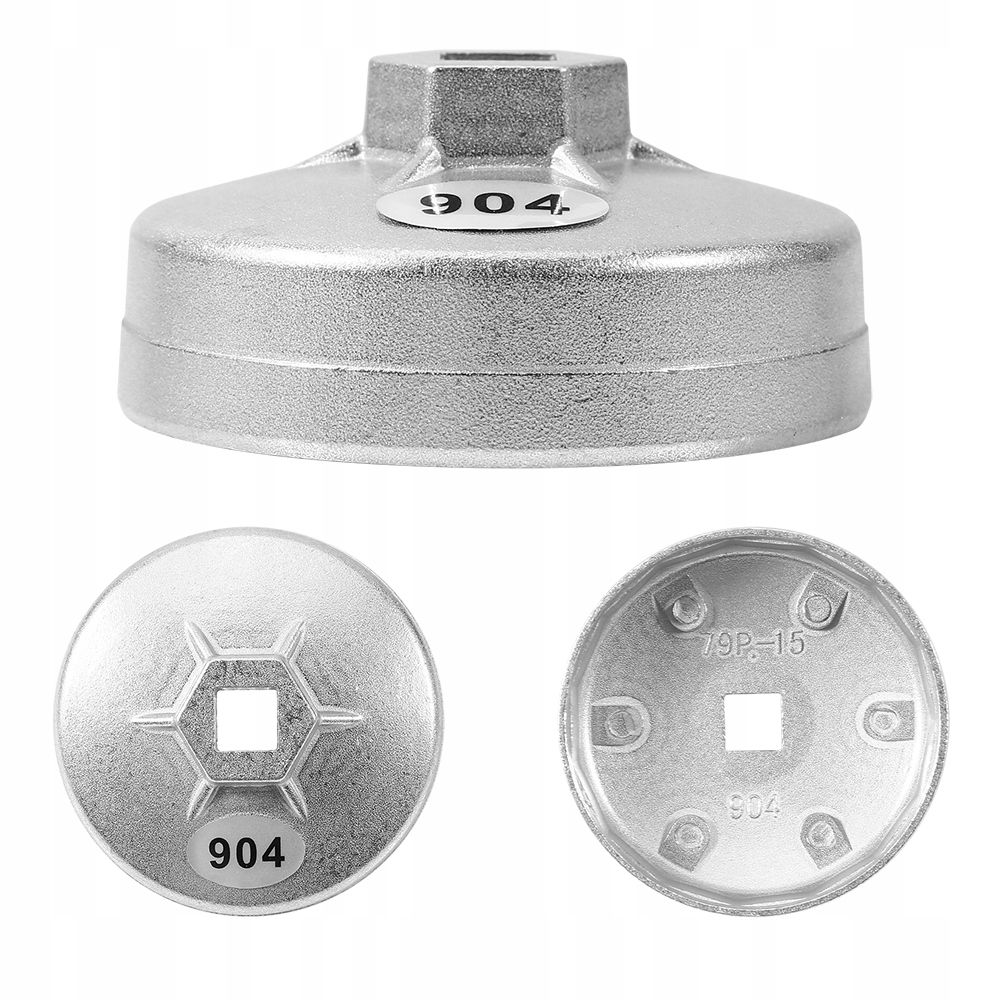 Klucz Nasadka Do Demontażu Filtra Oleju 904 79MM 15-KĄT Aluminium