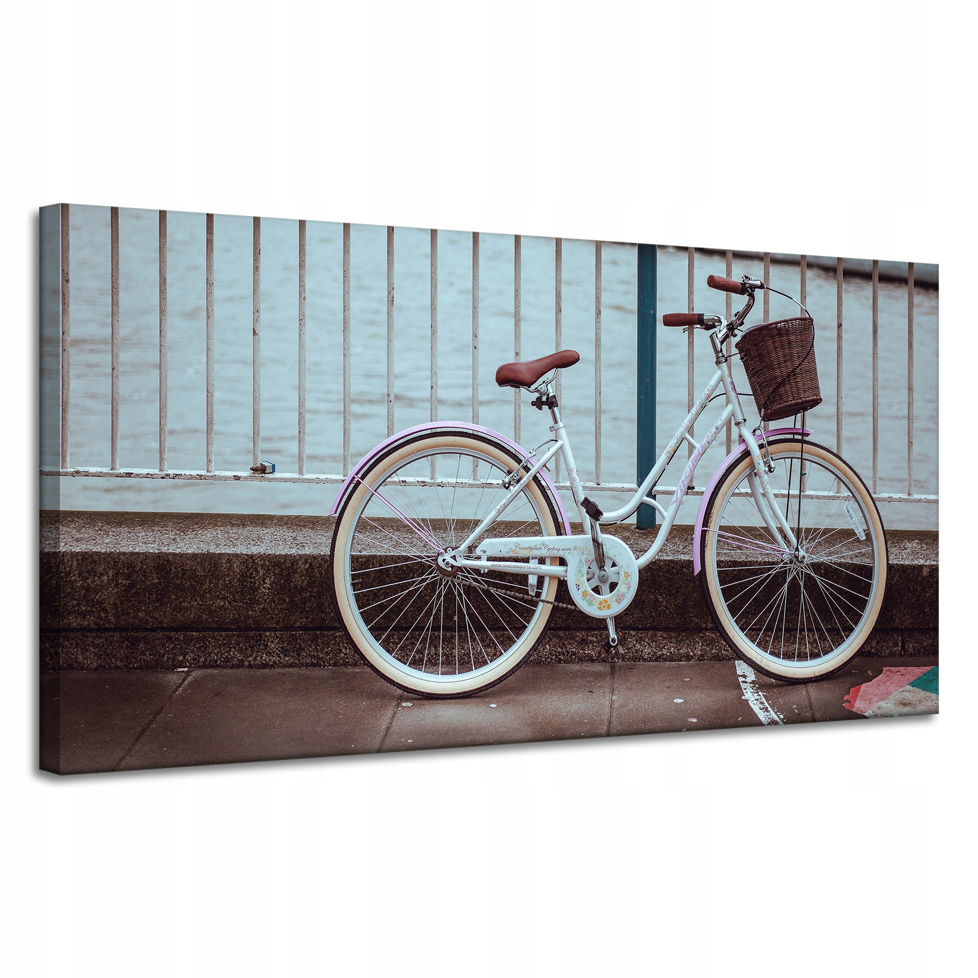 Obraz na plátně Vintage Kolo ve městě u Mostu 120x60