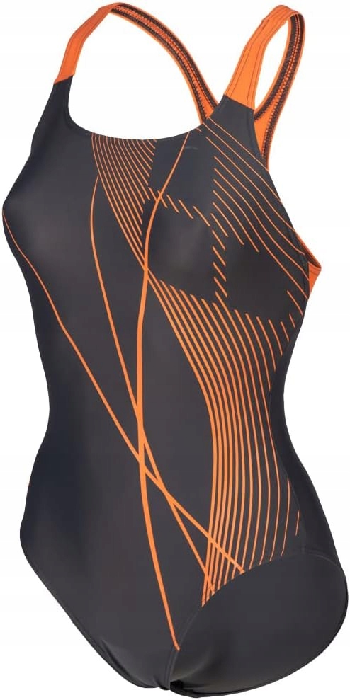 Strój kąpielowy arena branch swim pro czarno-pomarańczowy r. 32