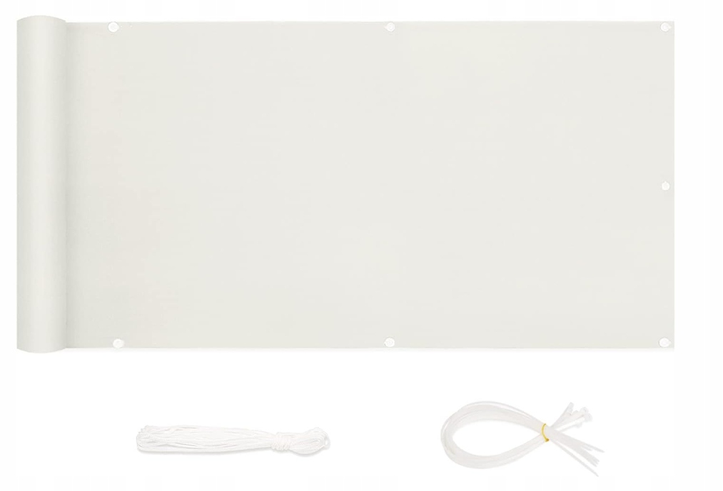 OSŁONA MATA BALKONOWA 75X300 BIAŁA