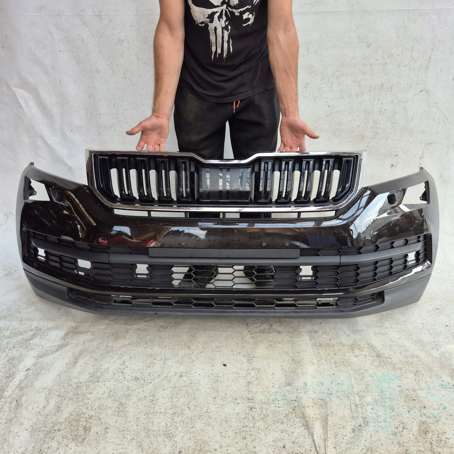 SKODA KODIAQ 565 17- bumper front front 6PDC SPR