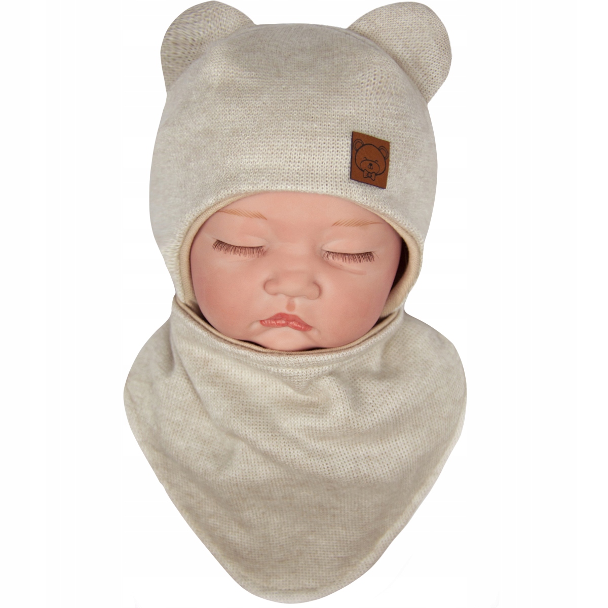 

Komplet Ciepły Czapka Apaszka wiosna jesień 40-42