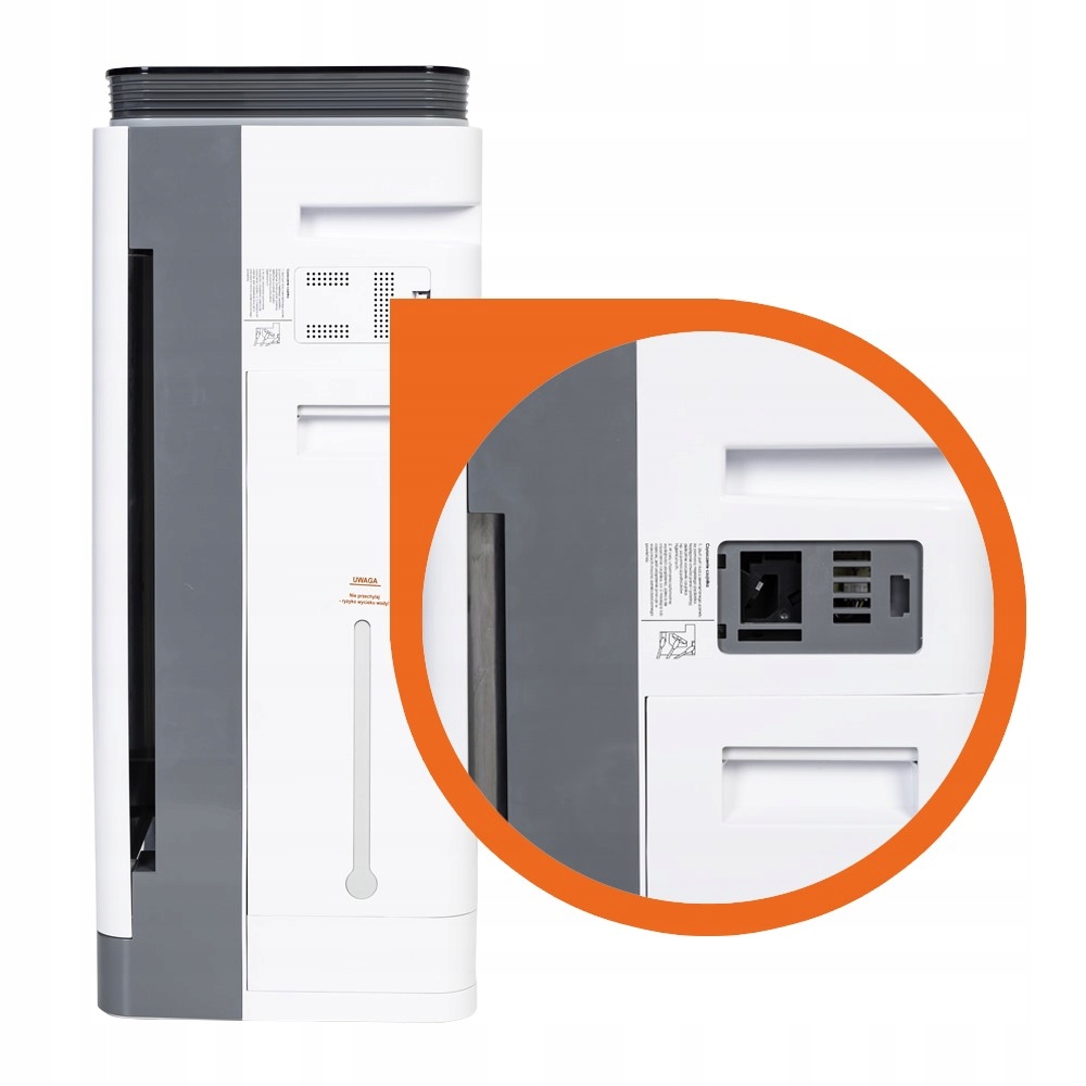 Oczyszczacz powietrza 8 etapów do 80m2 jonizator WiFi UV Warmtec AP350W+ Moc 65 W