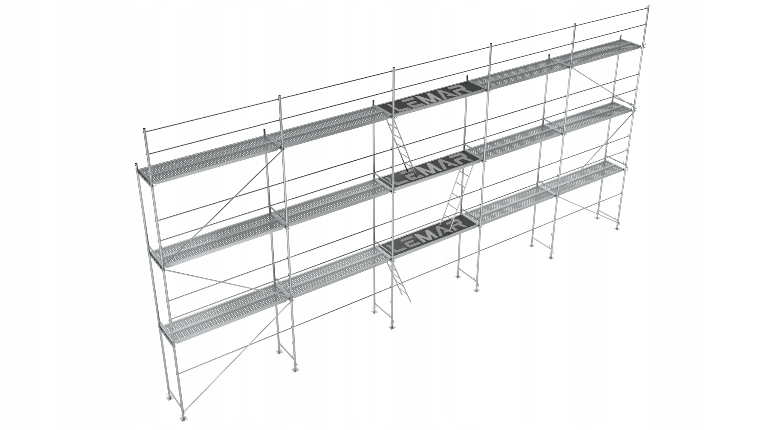 Fasádní Lešení Dřevo 126 m2