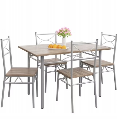 ОБЕДЕННЫЙ СТОЛ НАБОР ИЗ 4 СТУЛЬЕВ