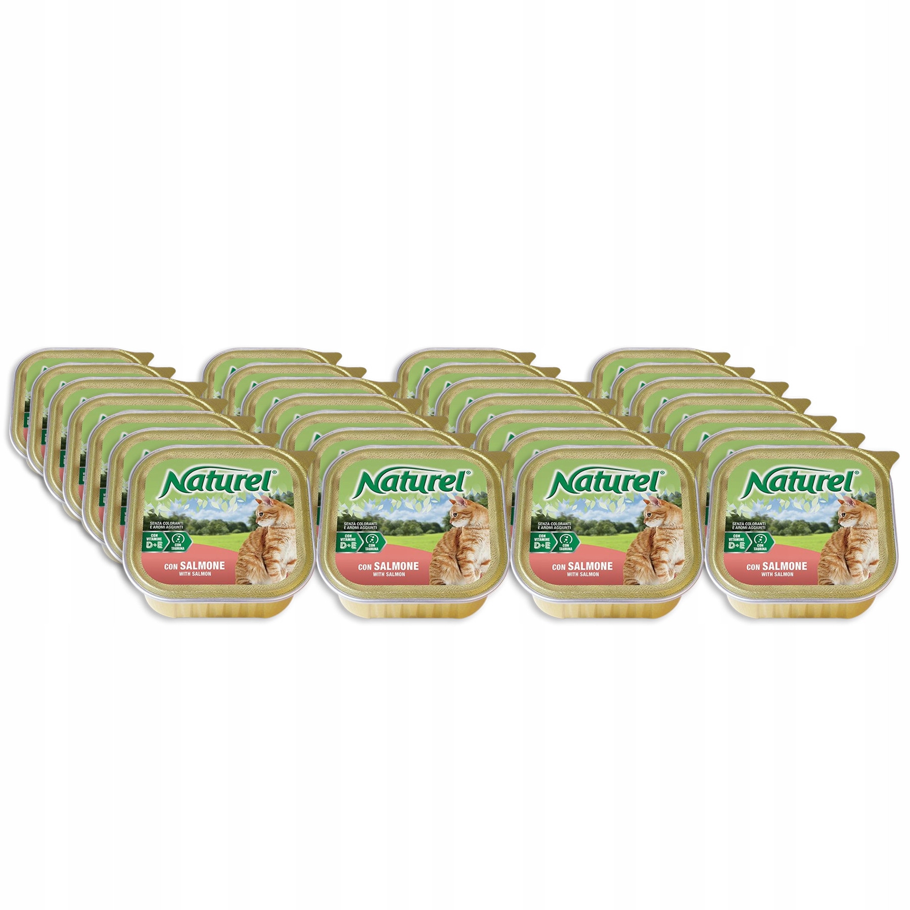 Life Cat Naturel krmivo pro kočky tácek Set 28x100 g Losos