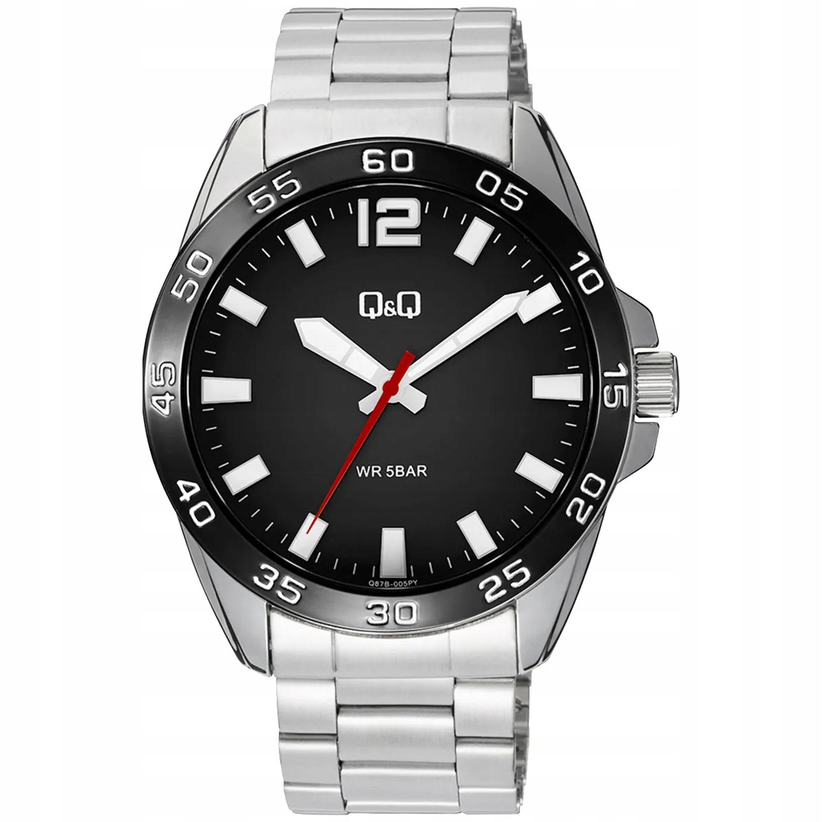 Pánské Hodinky Qq Q87B-005P stříbrný náramek