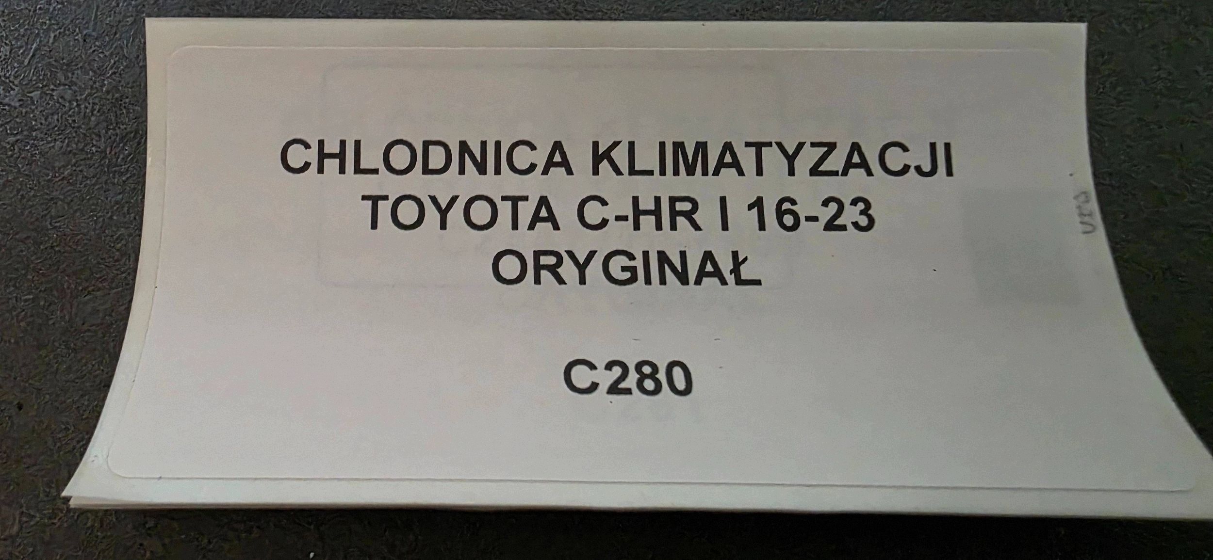 Radiateur climatisation Toyota C-HR et