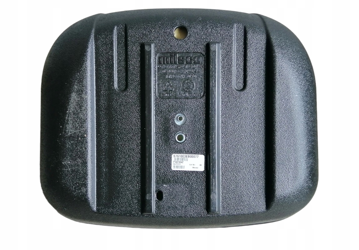 Czarny fotel traktor Husqvarna, Partner, McCulloch Typ siedzenie