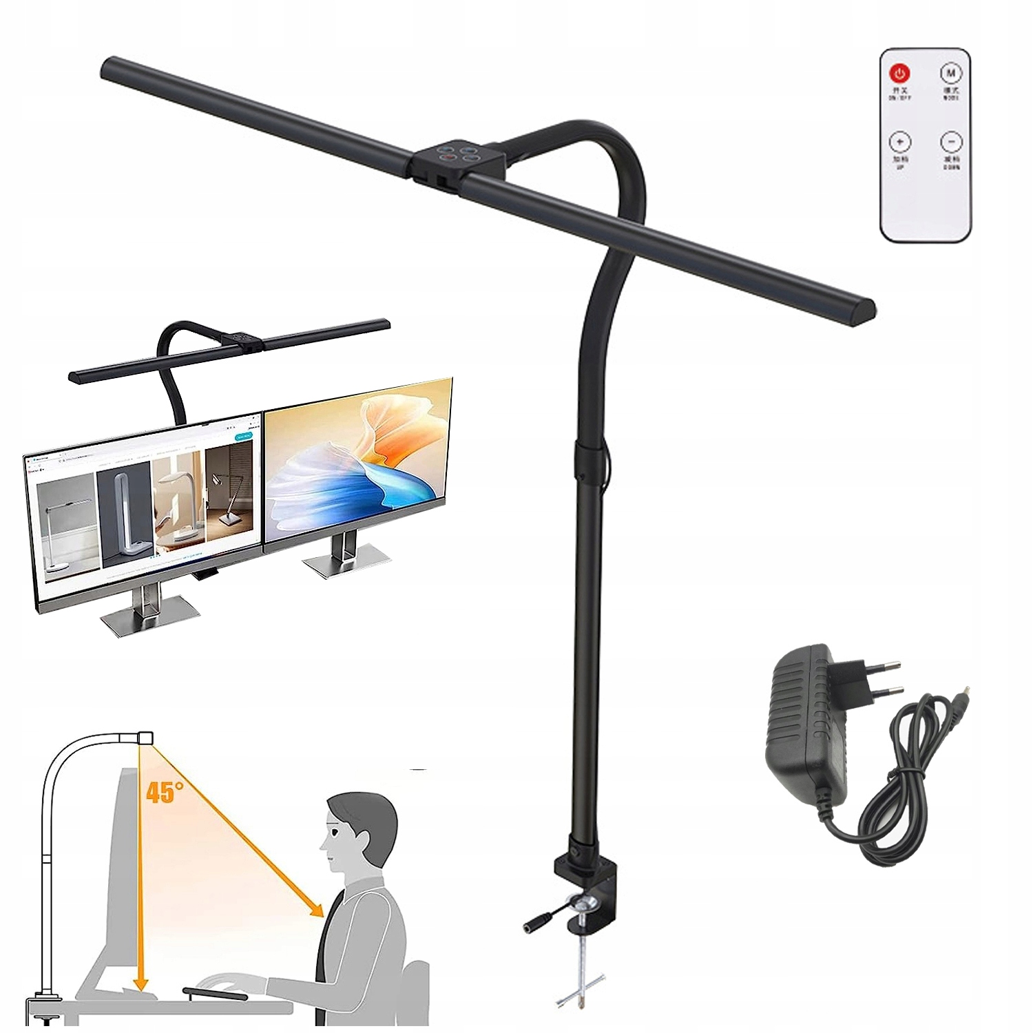 5 Režimů Otočná Dvojitá Stolní Lampa Vhodná Pro Mnoho Příležitostí