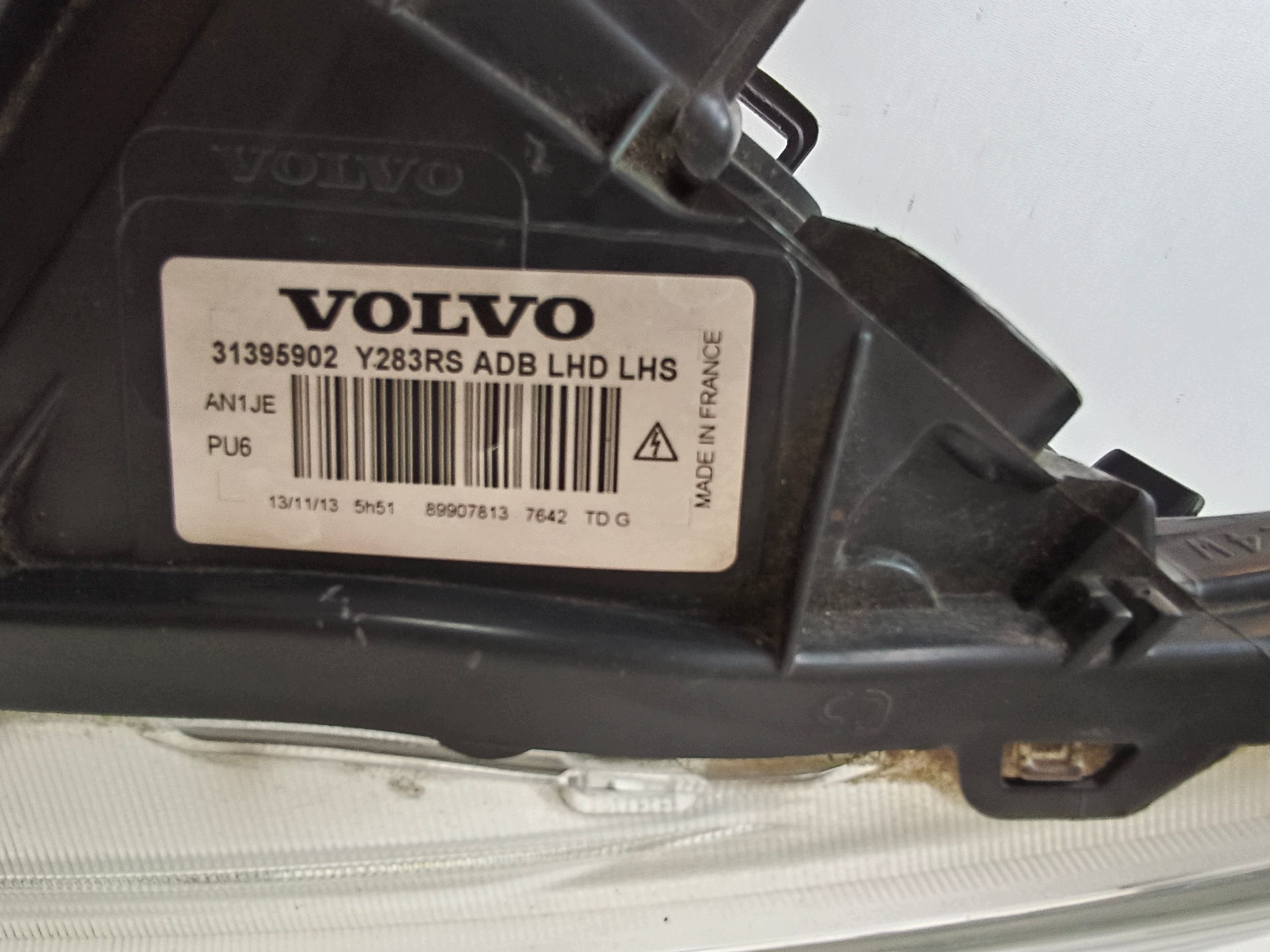 light left REFLEKTOR VOLVO V60 S60 13- LIFT XENON positioning