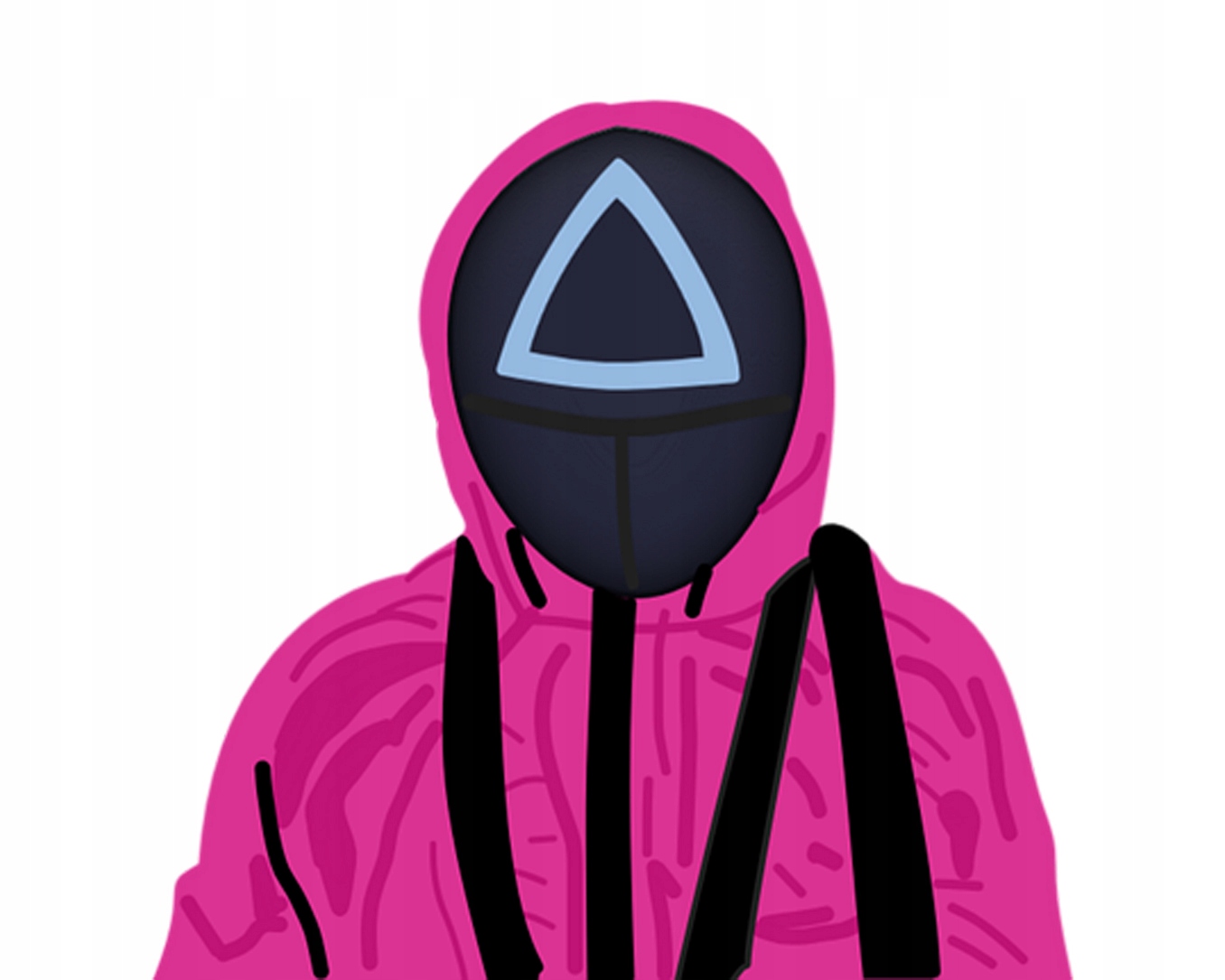 Diamantová výšivka Squid Game Seriál Maska Portrét Postava Hra Velká 80x100 cm