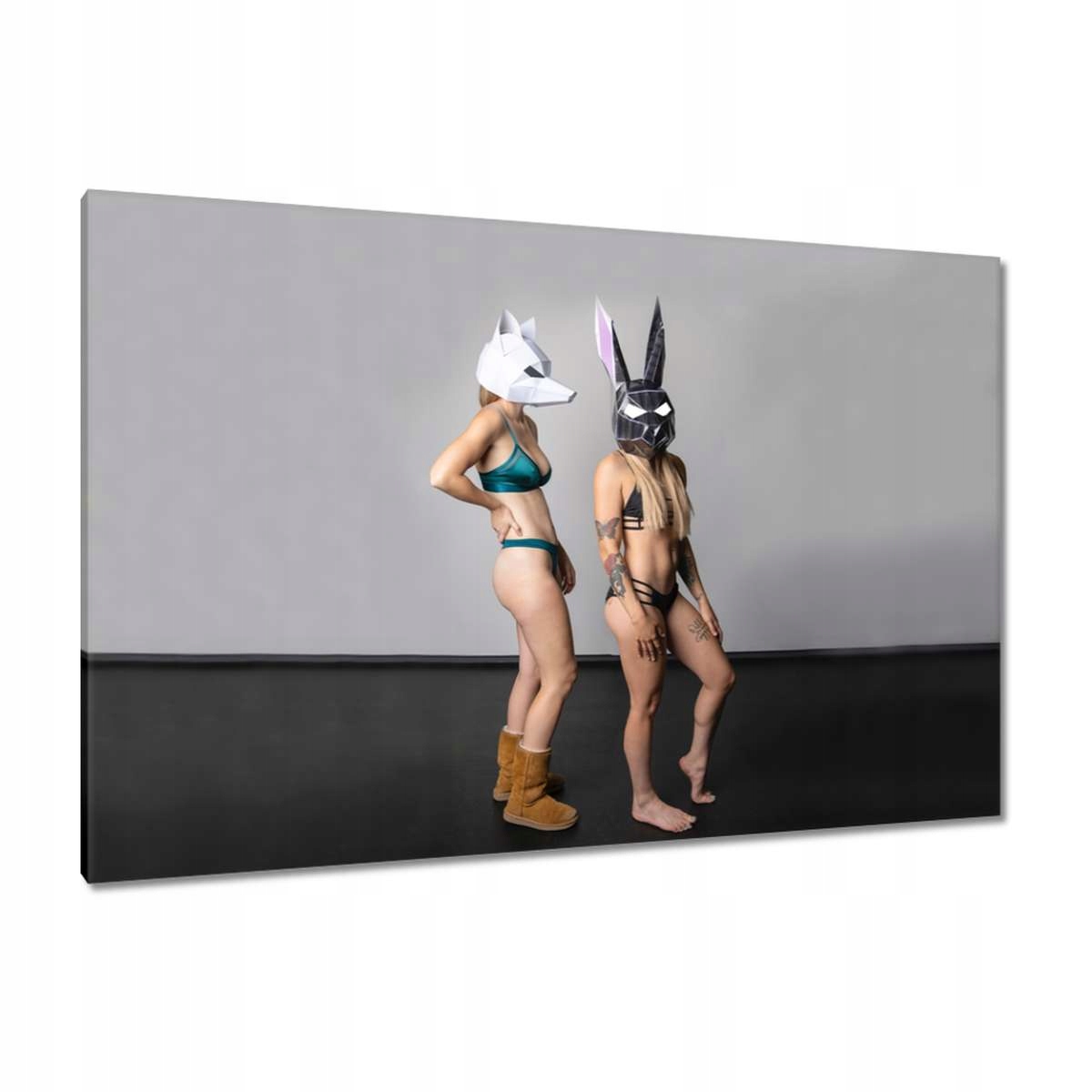 Obrazy 120x80 Dívky Zajíčky