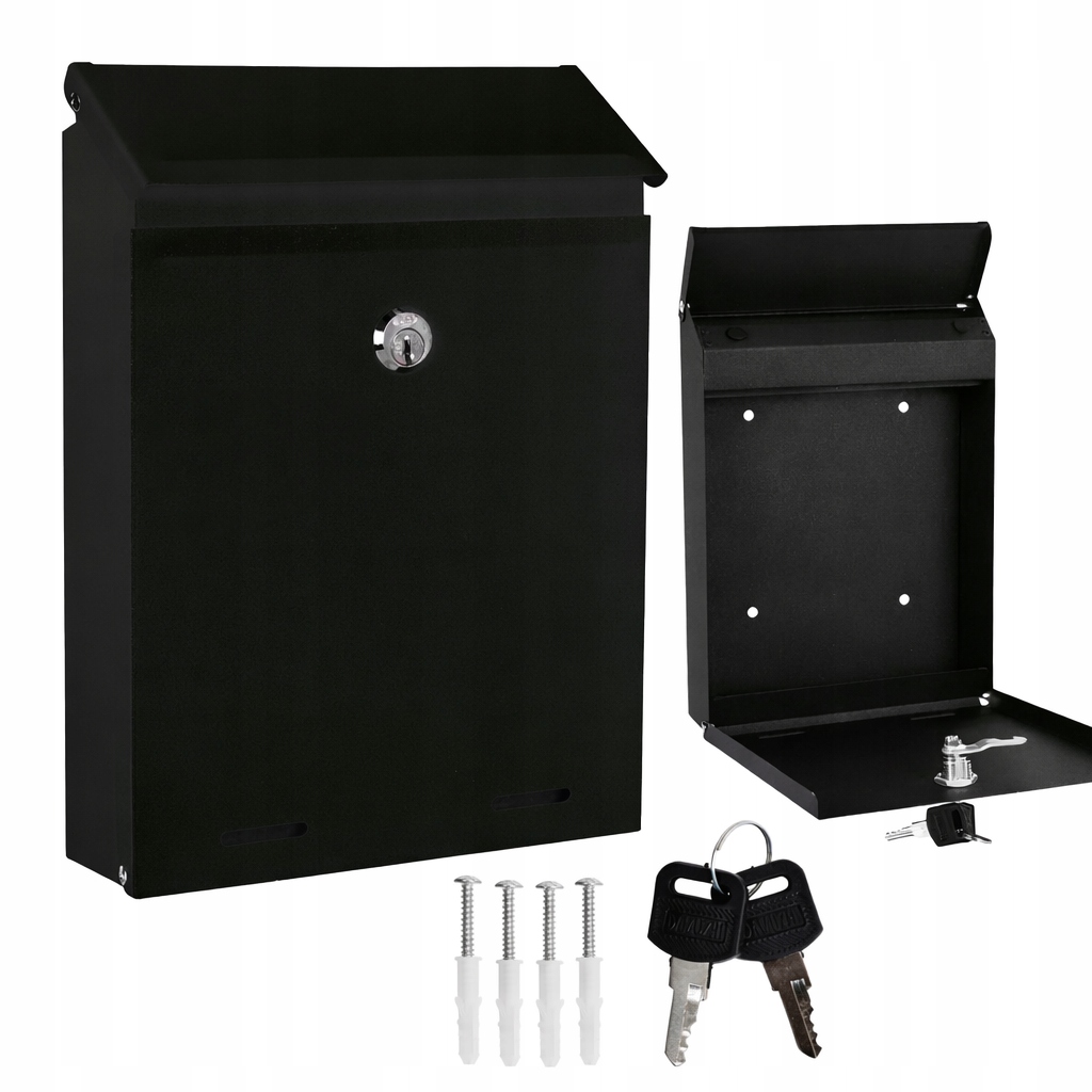 Poštovní Schránka Na Dopisy, Černá Matná, Odolná, Moderní