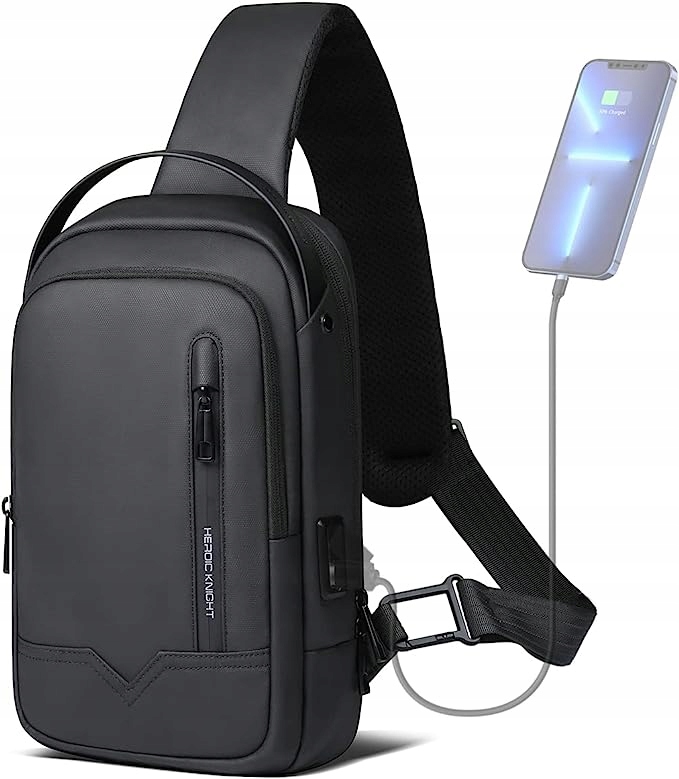 Plecak turystyczny Heroic Knight do 20 l czarny, z portem Usb