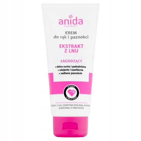 

Anida Kwiat lnu, krem do rąk i paznokci, 100 ml