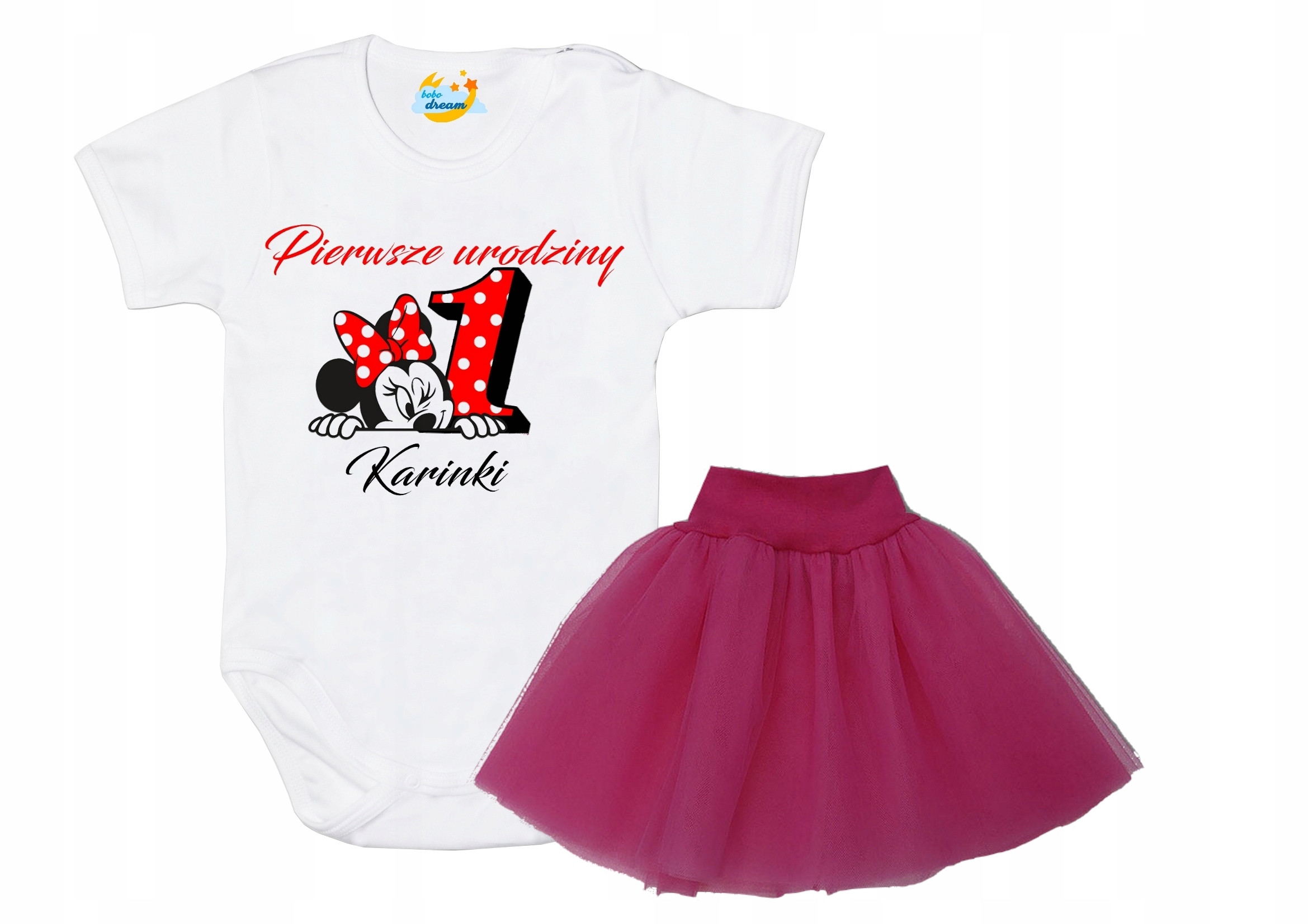 Zestaw body spódniczka Urodziny Mam Roczek 98
