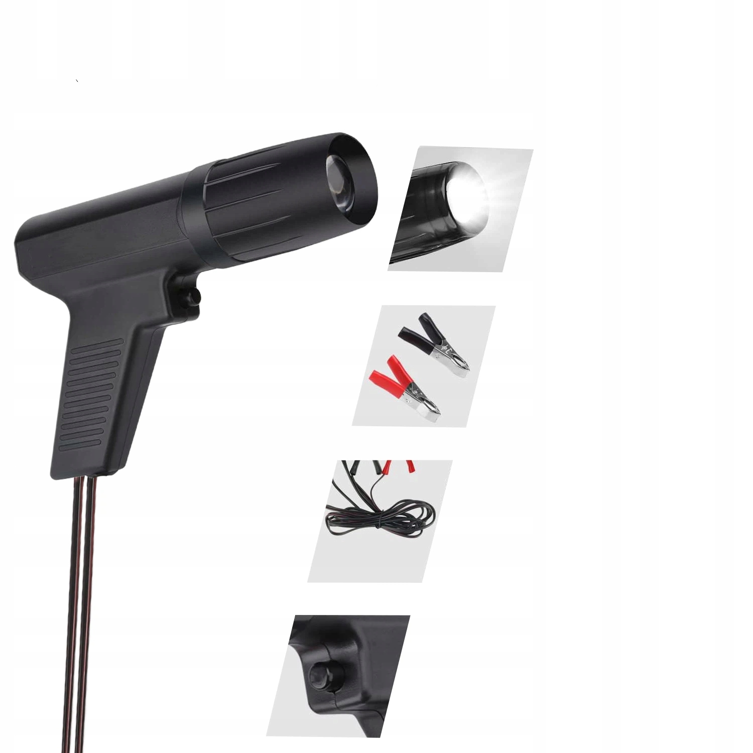 CZARNA LAMPA STROBOSKOPOWA DO USTAWIANIA KĄTA ZAPŁONU