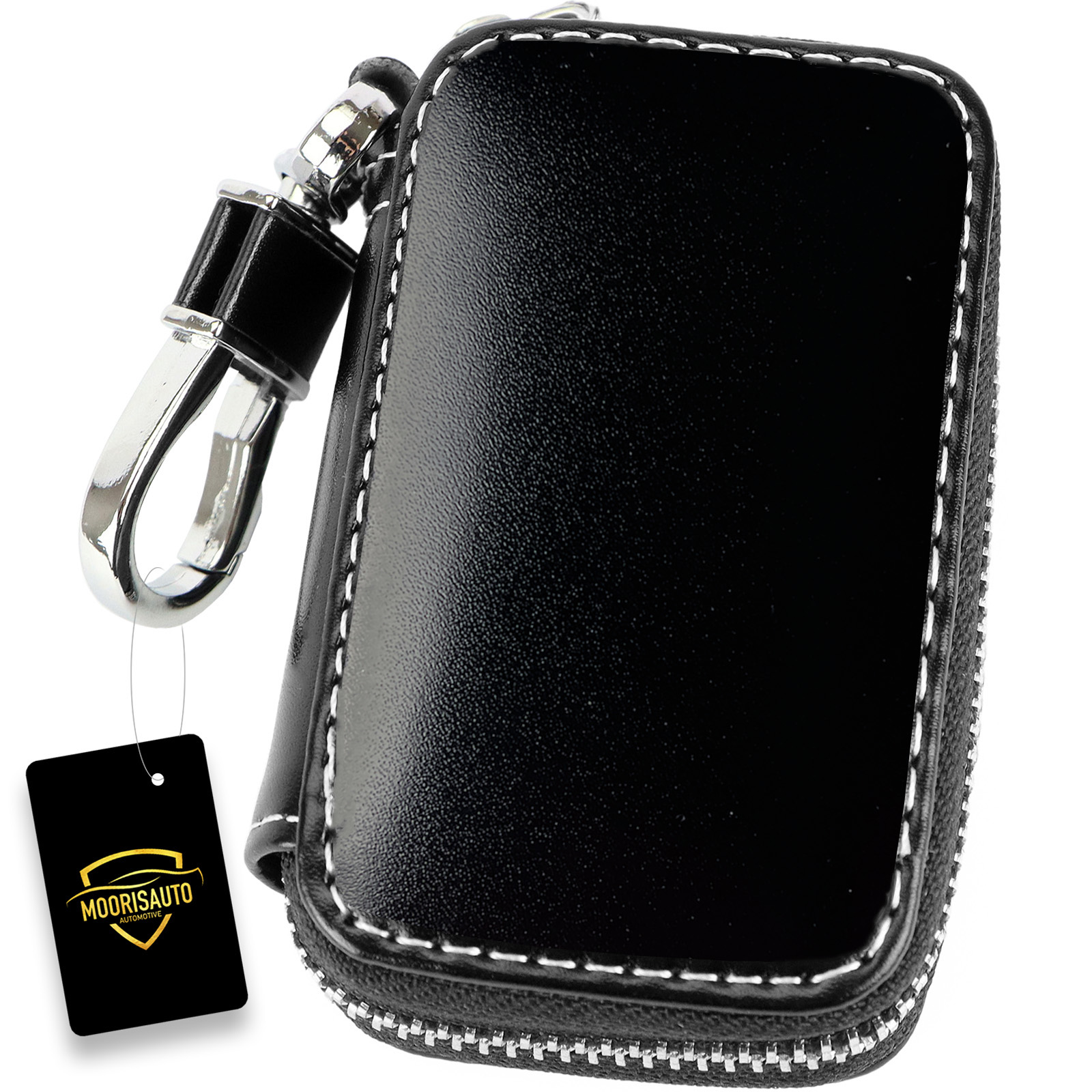 Kožené pouzdro elegantní pouzdro Univerzální na klíče, černé