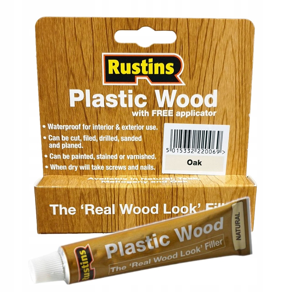 Wypełniacz naprawczy szpachla kit uszczelniacz do drewna i mebli RUSTINS EAN (GTIN) 5015332220069