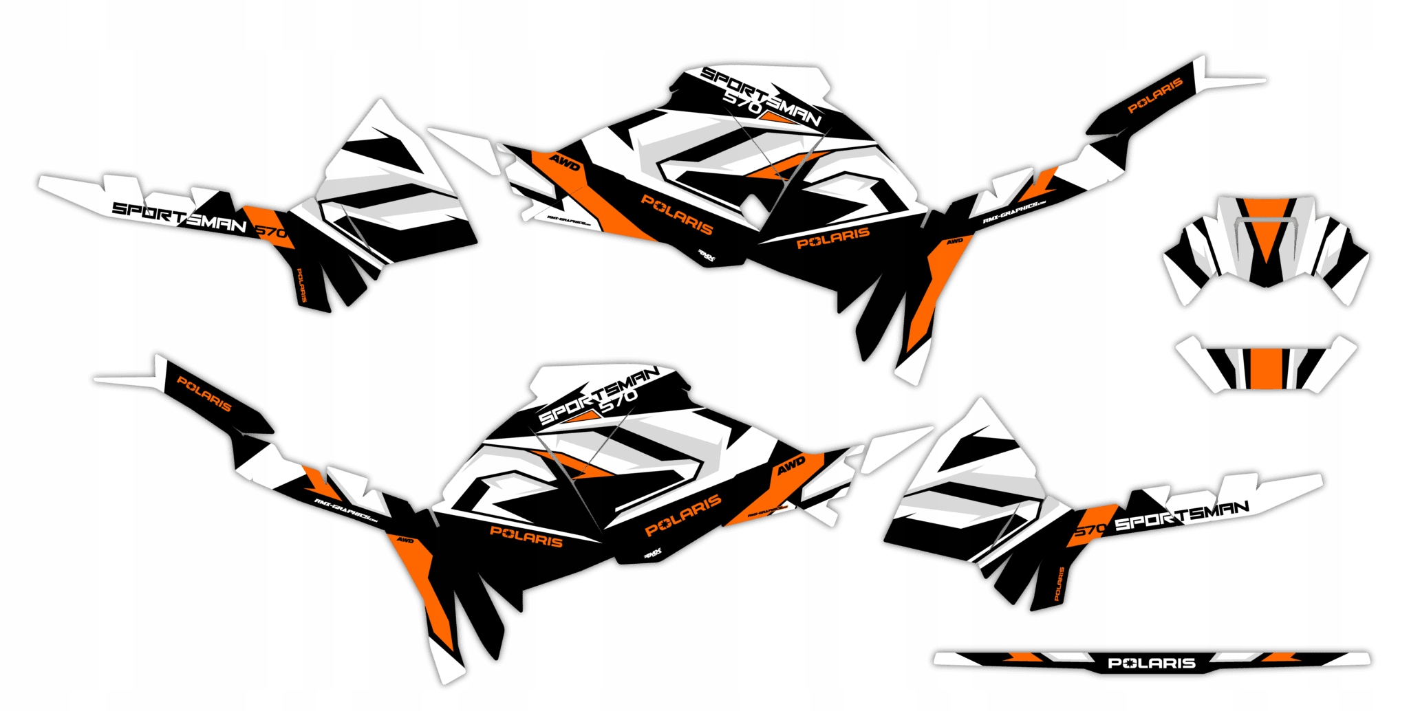 Dýha Samolepky Polaris Sportsman 570 2021+ #5679243