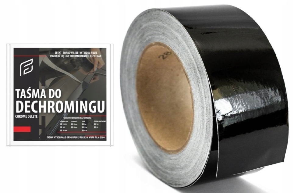 

Dechroming Taśma Czarna 1M x 10CM Szeroka Folia 3M