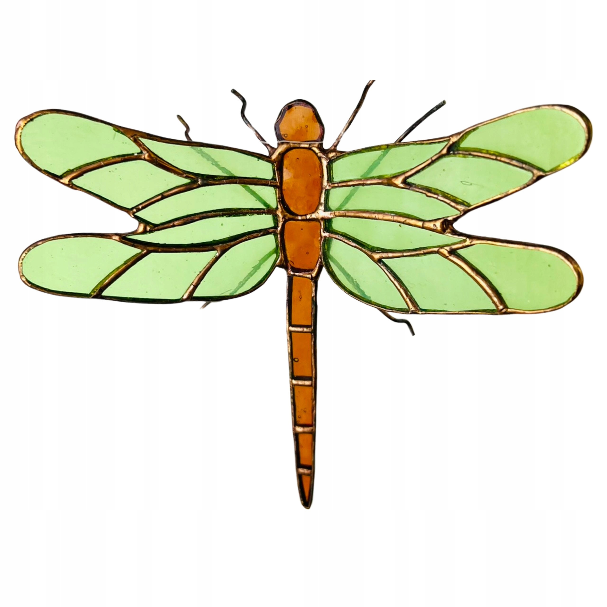 Vážka vitráž Tiffany jedinečný dárek ozdoba