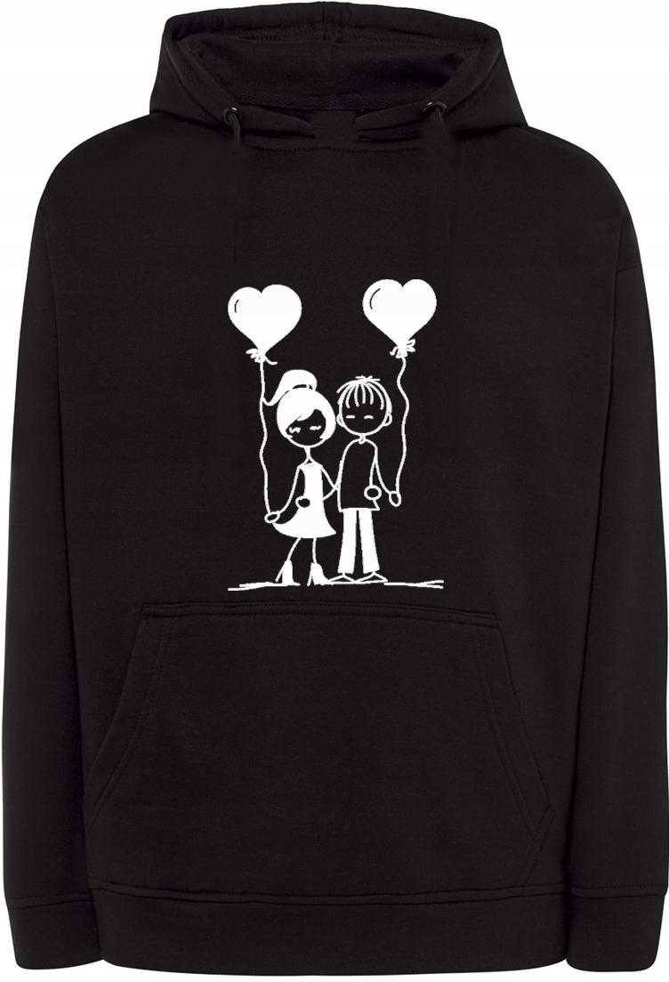 Valentýnská Mikina s potiskem Pár Srdcí vel. L